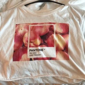 Pantone peach crop top